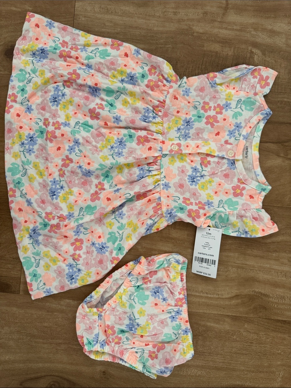 Carter's Floral Dress and Bloomers